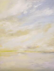 Flight Level 310 (31,000ft)  |  Oil and cold wax on canvas  |  30 x 24  |   31 x 25 Framed  |  $2350