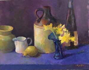 JUG WITH DAFFODILS  |  Oil on board  |  16 x 20  |  20 x 24 Framed  |  $1400