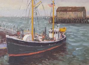 Roand at Dock  |  Oil on canvas  |  9 x 12  |  13 x 16 Framed  |  $950