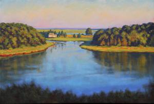 Salt Pond Sunset  |  Oil on linen  |  24 x 36  |  30 x 42 Framed  |  $5,000
