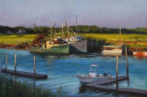 Sunset at Rock Harbor  |  Oil on canvas  |  20 x 30  |  24 x 34 Framed |  $4,000