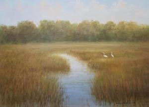 AUTUMN MARSH  |  Oil on canvas  |  18 x 24  |  24 x 30 Framed  |  $2400