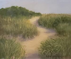 Beach Path in May  |  Oil on panel  |  8 x 10  |  12 x 14 Framed  |  $700