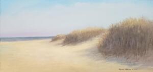 Dunes in Winter  |  Oil on canvas  |  10 x 20  |  11 x 21 Framed |  $950
