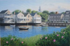 NANTUCKET WATERFRONT   |   Oil on canvas   |   24 x 36   |   31.5 x 43.5  Framed   |   $3800