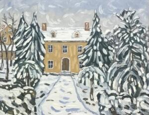 NEW ENGLAND SNOWFALL  |  11 x 14  |  Oil on canvas  |  16 x 19 Framed  |   $875