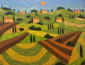NOON IN TUSCANY  |  24 x 30  |  Oil on canvas  |   28.5 x 34.5 Framed  |   $2900