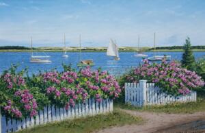 NORTH SIDE ROSES  |   Oil on canvas  |   20 x 30  |   26.5 x 36.5 Framed   |  $2600