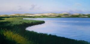 PILGRIM LAKE, TRURO  |  Oil on canvas   |  24 x 48   |  $4200