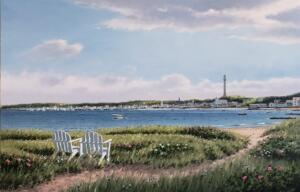 PROVINCETOWN MONUMENT  |   Oil on canvas  |   24 x 36   |  31.5 x 43.5 Framed  |   $3800