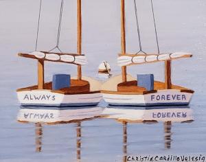 ALWAYS FOREVER  |  Oil on panel  |  4 x 5  |  7.5 x 8.5 Framed  |  $375