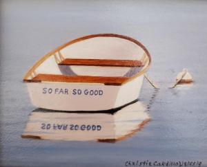 SO FAR SO GOOD  |  Oil on panel  |  4 x 5  |  7.5 x 8.5 Framed  |  $375